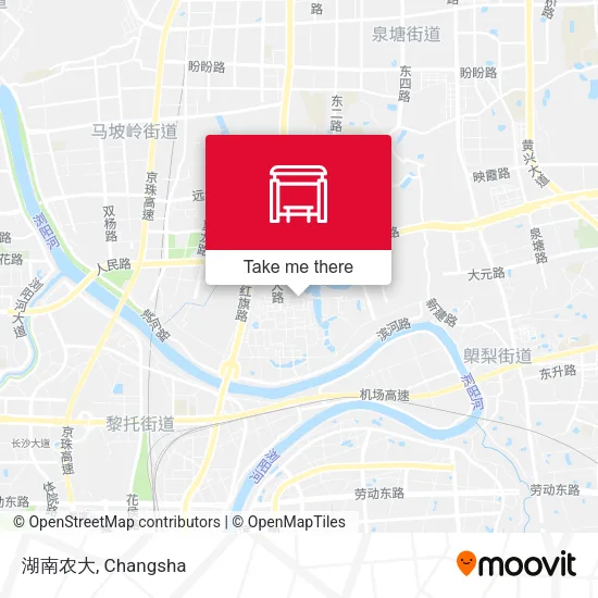 湖南农大 map