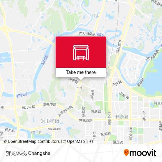 贺龙体校 map