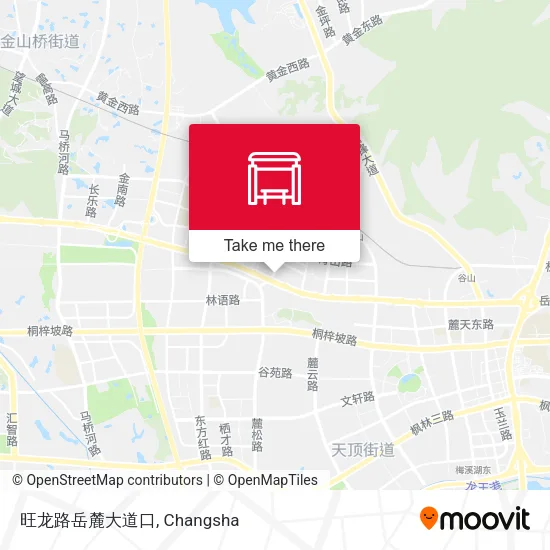 旺龙路岳麓大道口 map