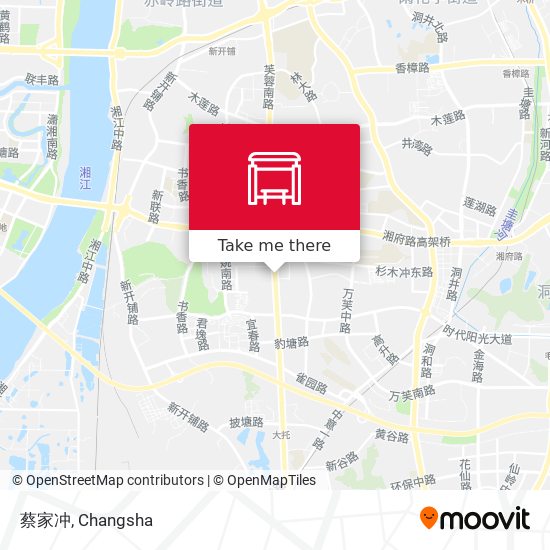 蔡家冲 map