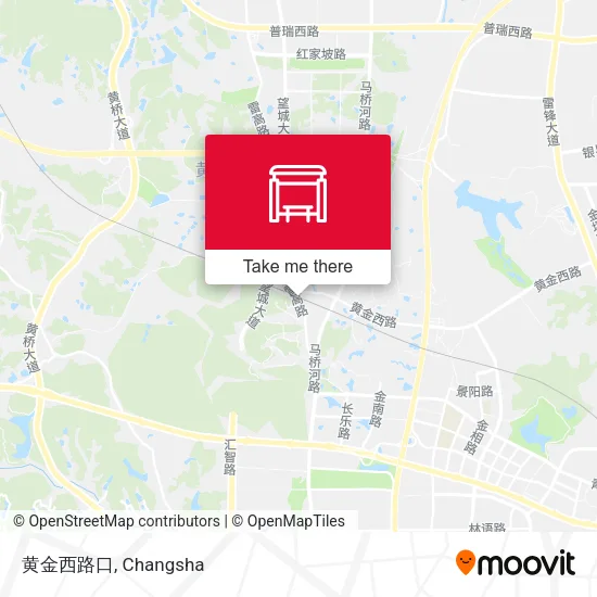 黄金西路口 map
