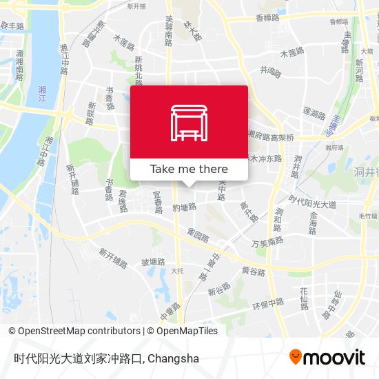 时代阳光大道刘家冲路口 map