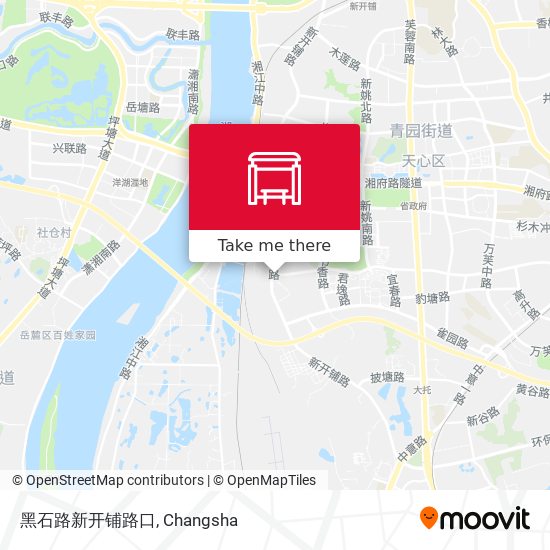 黑石路新开铺路口 map