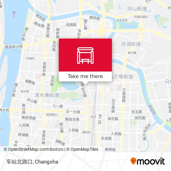 车站北路口 map