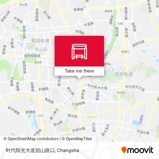 时代阳光大道韶山路口 map