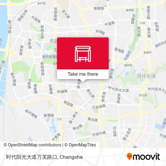 时代阳光大道万芙路口 map