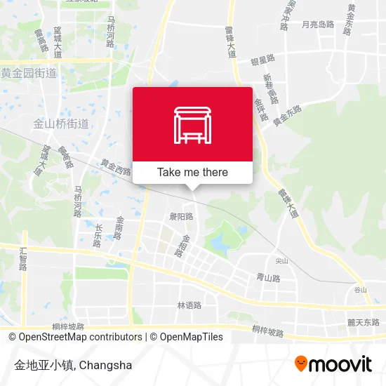 金地亚小镇 map