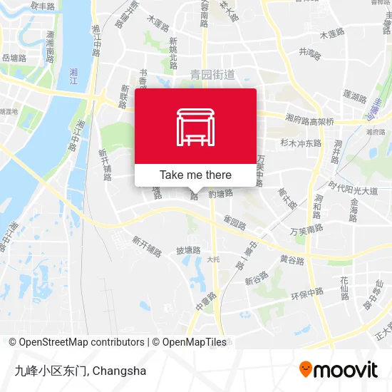九峰小区东门 map