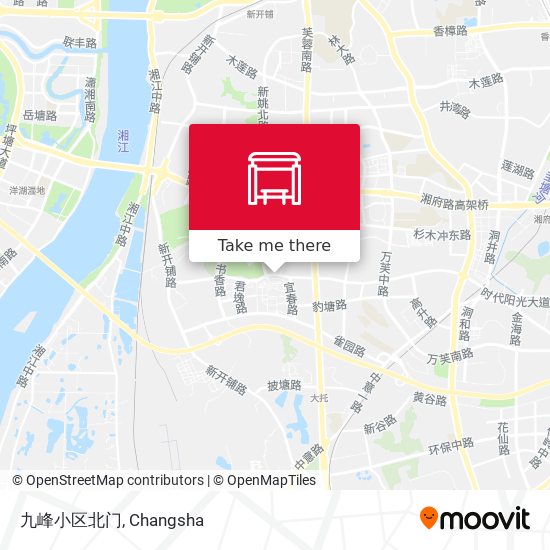 九峰小区北门 map