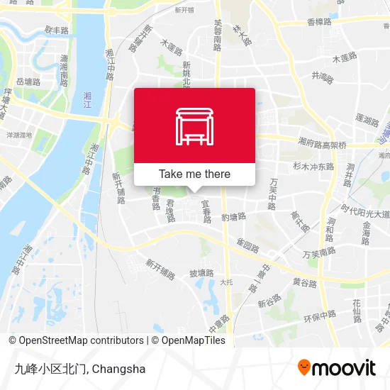 九峰小区北门 map