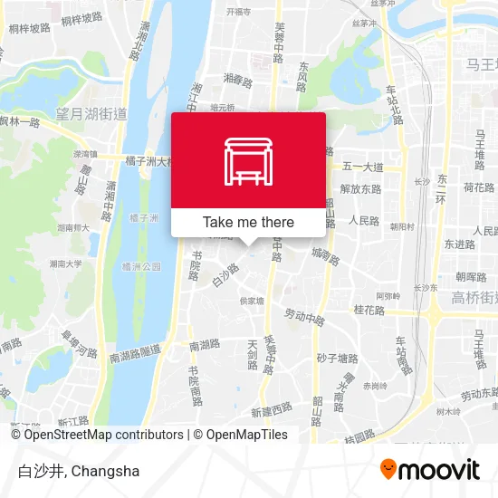 白沙井 map