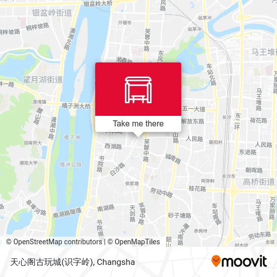 天心阁古玩城(识字岭) map