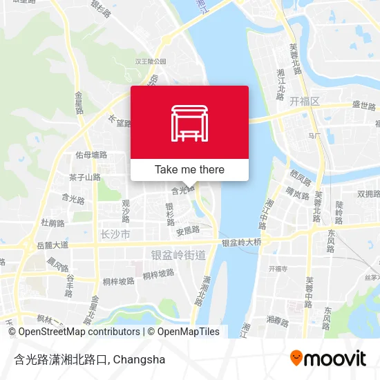 含光路潇湘北路口 map