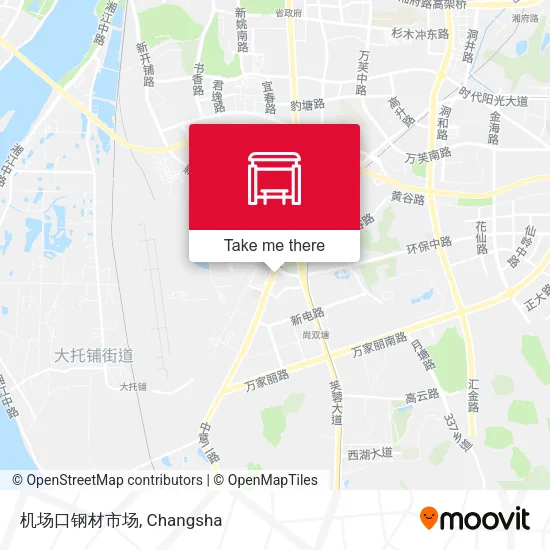 机场口钢材市场 map