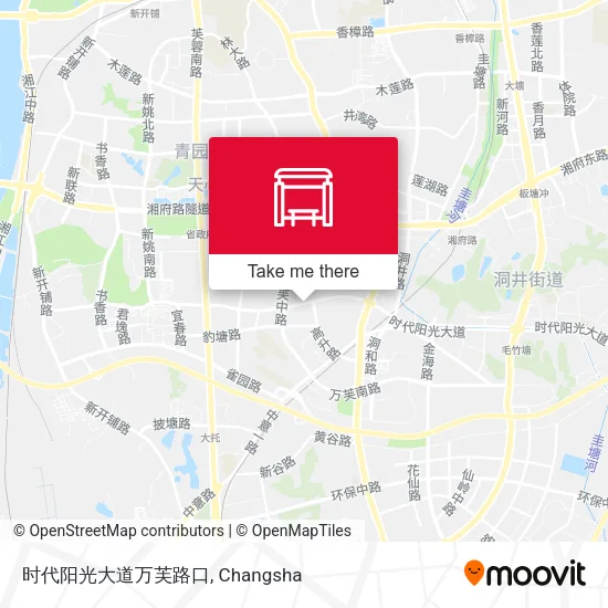 时代阳光大道万芙路口 map