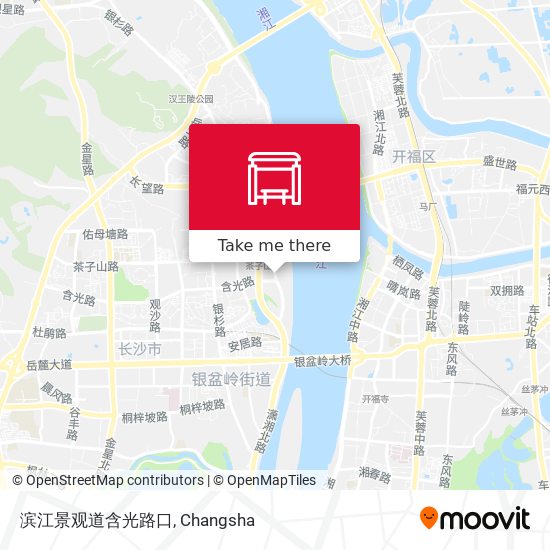 滨江景观道含光路口 map