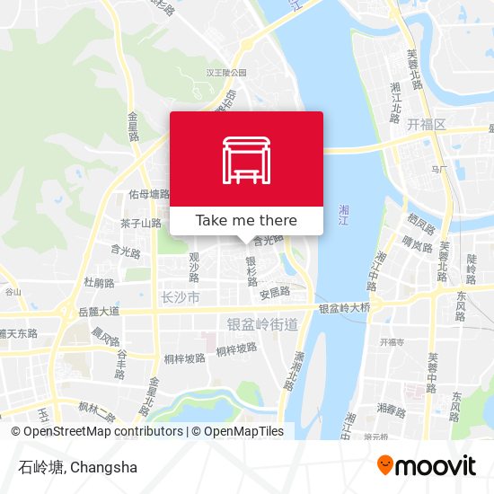 石岭塘 map