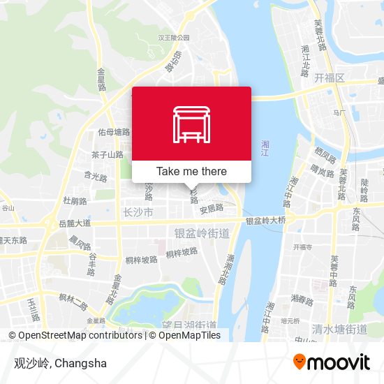 观沙岭 map