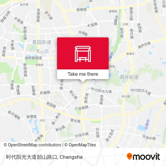 时代阳光大道韶山路口 map