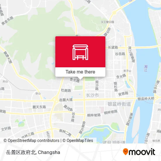 岳麓区政府北 map