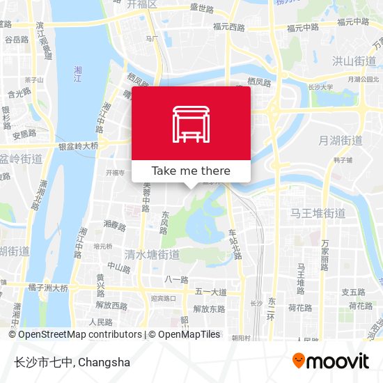 长沙市七中 map