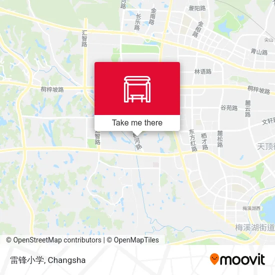 雷锋小学 map
