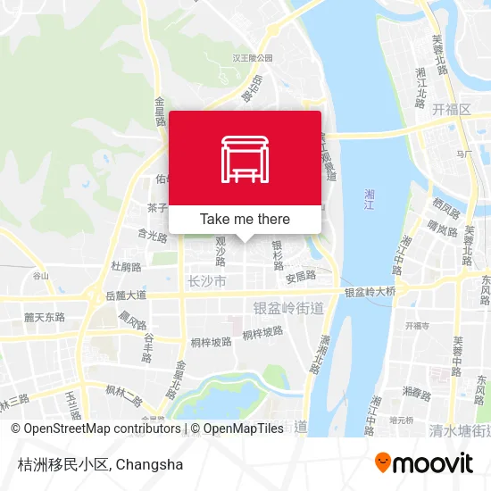 桔洲移民小区 map
