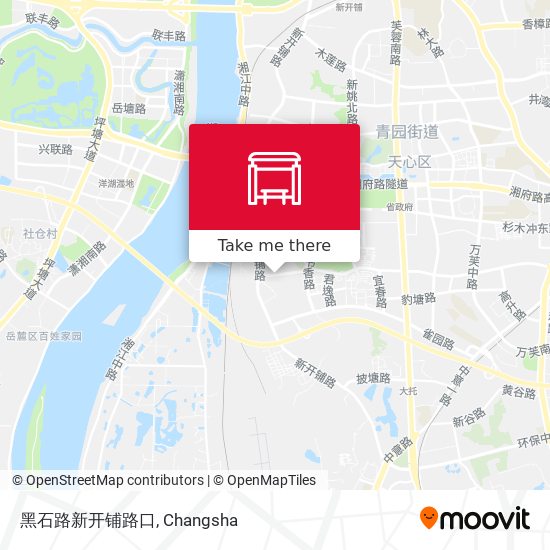 黑石路新开铺路口 map