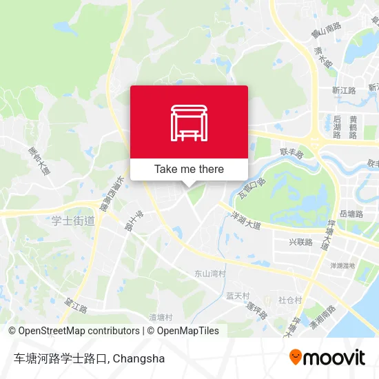 车塘河路学士路口 map