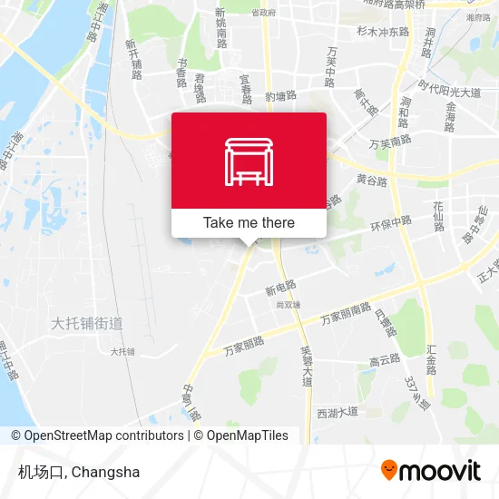 机场口 map