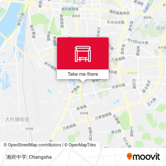 湘府中学 map