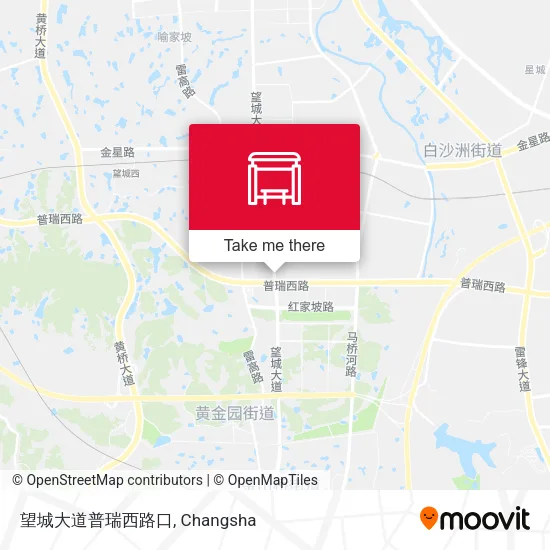 望城大道普瑞西路口 map