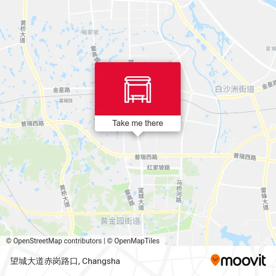 望城大道赤岗路口 map