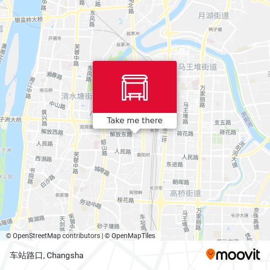 车站路口 map