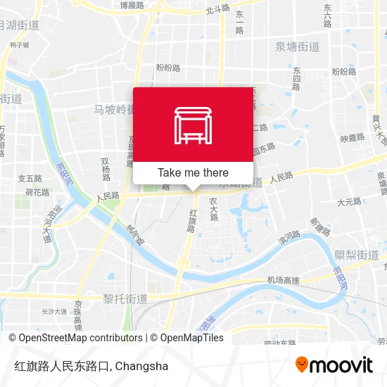 红旗路人民东路口 map