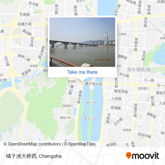 橘子洲大桥西 map