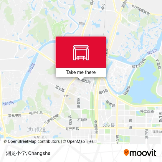 湘龙小学 map