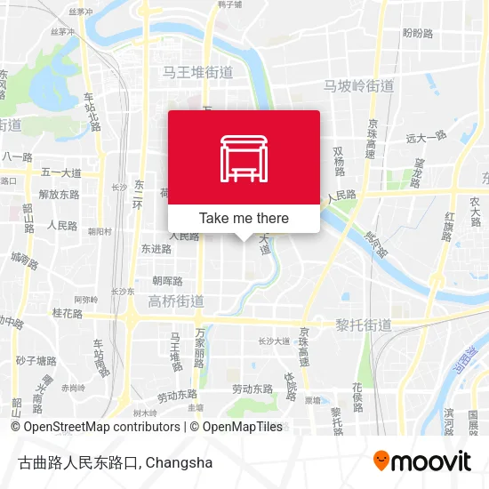 古曲路人民东路口 map