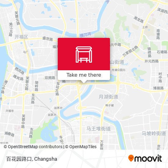 百花园路口 map