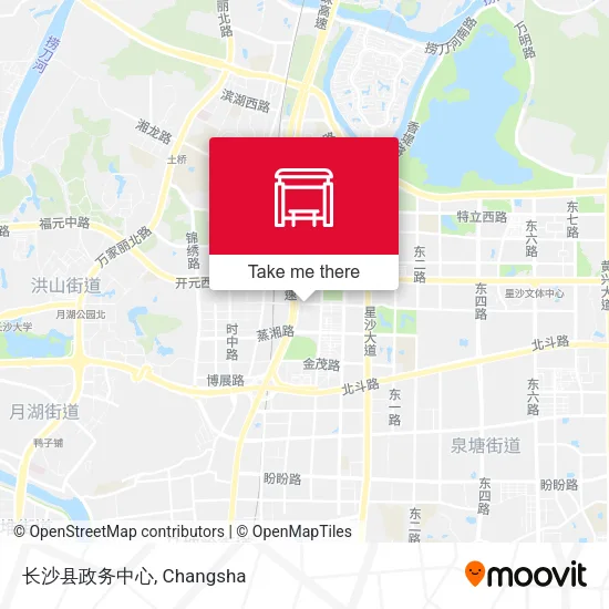 长沙县政务中心 map