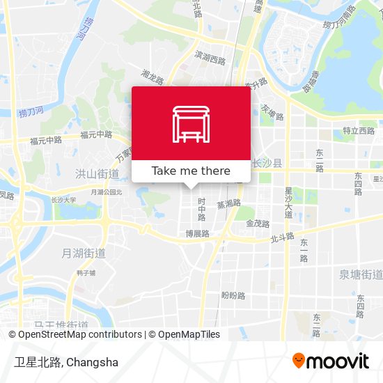 卫星北路 map