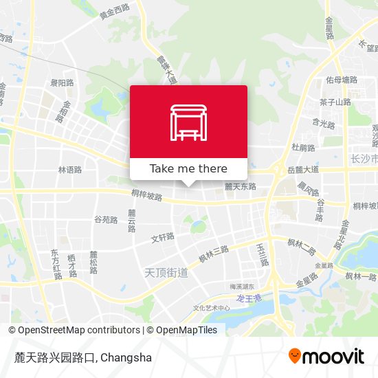 麓天路兴园路口 map
