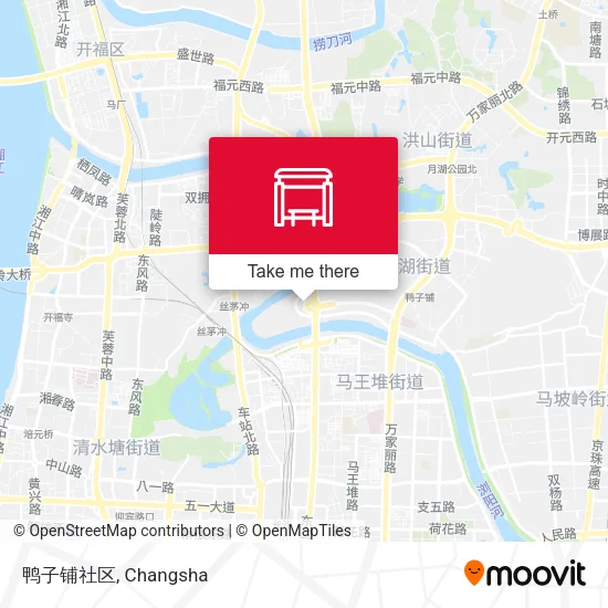 鸭子铺社区 map