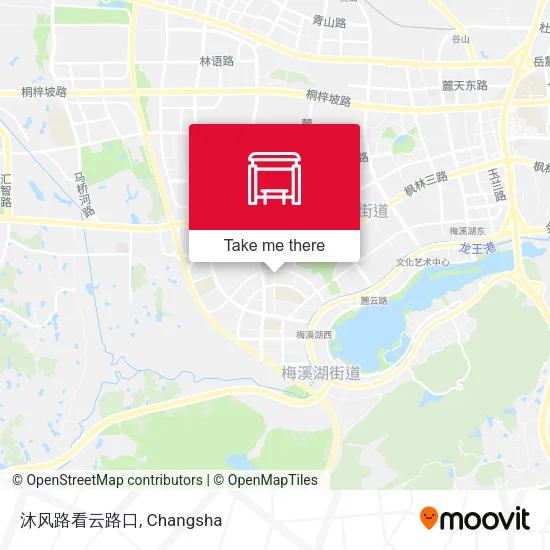 沐风路看云路口 map
