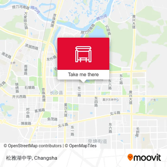 松雅湖中学 map