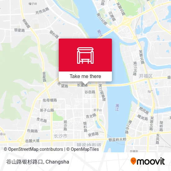 谷山路银杉路口 map