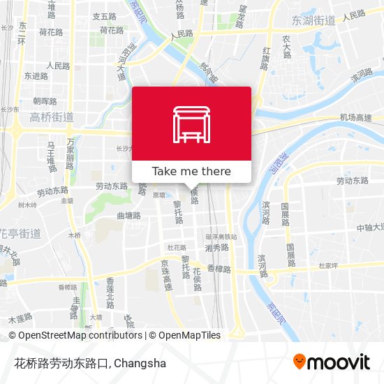 花桥路劳动东路口 map