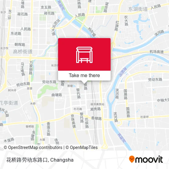 花桥路劳动东路口 map