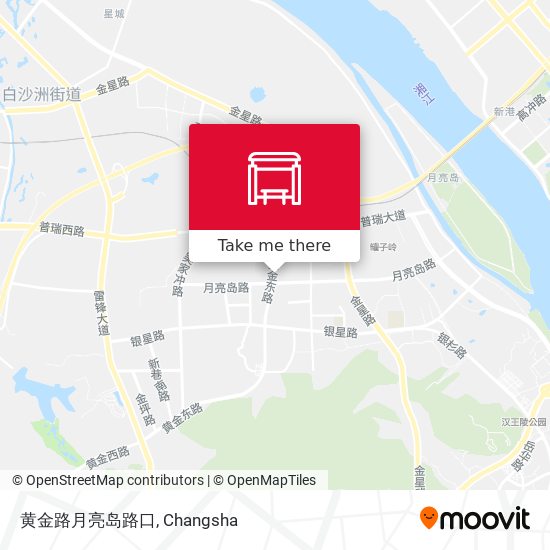 黄金路月亮岛路口 map