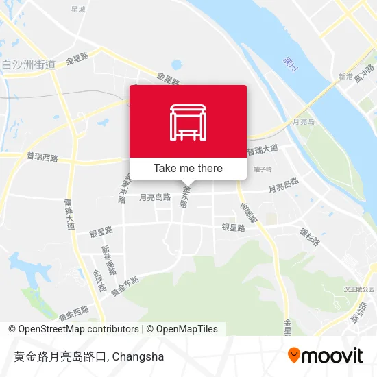 黄金路月亮岛路口 map